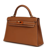 Pre-owned Hermes Kelly Sellier 20 Gold Epsom Gold Hardware - Thumbnail View 5