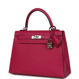 Hermes Kelly Sellier 25 Rose Poupre Madame Palladium Hardware - Thumbnail View 5