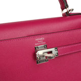 Hermes Kelly Sellier 25 Rose Poupre Madame Palladium Hardware - Thumbnail View 7