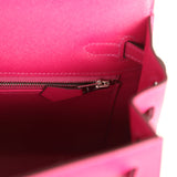 Hermes Kelly Sellier 25 Rose Poupre Madame Palladium Hardware - Thumbnail View 9