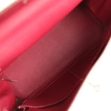 Pre-owned Hermes Candy Kelly Retourne 35 Rose Tyrien Epsom Palladium Hardware - Thumbnail View 8