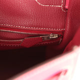 Pre-owned Hermes Candy Kelly Retourne 35 Rose Tyrien Epsom Palladium Hardware - Thumbnail View 9