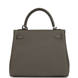 Hermes Kelly Retourne 25 Etain Togo Palladium Hardware - Thumbnail View 4