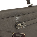 Hermes Kelly Retourne 25 Etain Togo Palladium Hardware - Thumbnail View 7
