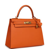 Hermes Kelly Sellier 28 Orange Epsom Gold Hardware - Thumbnail View 2