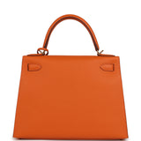 Hermes Kelly Sellier 28 Orange Epsom Gold Hardware - Thumbnail View 4