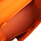 Hermes Kelly Sellier 28 Orange Epsom Gold Hardware - Thumbnail View 8