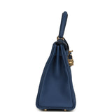 Hermes Kelly Retourne 25 Bleu Tie Togo Permabrass Hardware - Thumbnail View 3