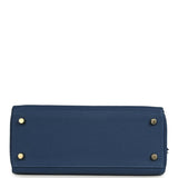 Hermes Kelly Retourne 25 Bleu Tie Togo Permabrass Hardware - Thumbnail View 6