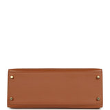 Hermes Kelly Sellier 28 Gold Madame and Miel Shiny Niloticus Crocodile Touch Gold Hardware