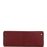 Vintage Hermes Kelly Retourne 32 Rouge H Chevre Mysore Palladium Hardware - Thumbnail View 6