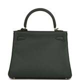 Hermes Kelly Retourne 25 Vert Mangrove Swift Permabrass Hardware