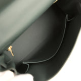 Hermes Kelly Retourne 25 Vert Mangrove Swift Permabrass Hardware