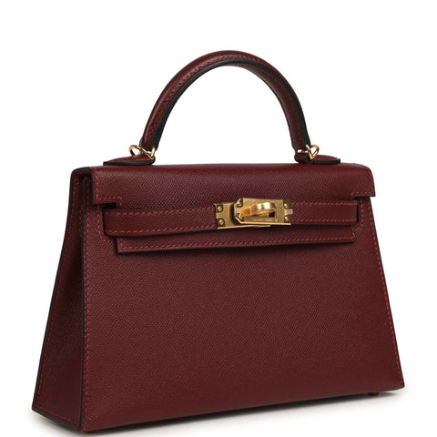 Hermes Kelly Sellier 20 Rouge H Madame Gold Hardware