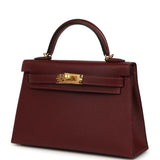 Hermes Kelly Sellier 20 Rouge H Madame Gold Hardware