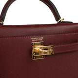 Hermes Kelly Sellier 20 Rouge H Madame Gold Hardware