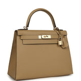 Hermes Kelly Sellier 28 Poussiere Epsom Permabrass Hardware