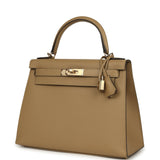 Hermes Kelly Sellier 28 Poussiere Epsom Permabrass Hardware