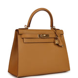 Pre-owned Hermes Kelly Sellier 28 Sesame Epsom Gold Hardware - Thumbnail View 2