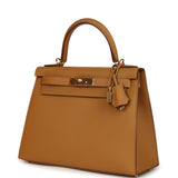 Pre-owned Hermes Kelly Sellier 28 Sesame Epsom Gold Hardware - Thumbnail View 5