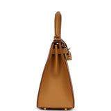 Pre-owned Hermes Kelly Sellier 28 Sesame Epsom Gold Hardware - Thumbnail View 3