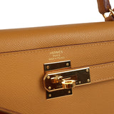 Pre-owned Hermes Kelly Sellier 28 Sesame Epsom Gold Hardware - Thumbnail View 7
