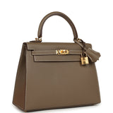Hermes Kelly Sellier 25 Etoupe Epsom Gold Hardware - Thumbnail View 2