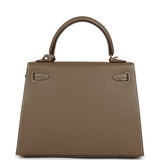 Hermes Kelly Sellier 25 Etoupe Epsom Gold Hardware - Thumbnail View 4