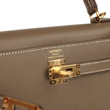 Hermes Kelly Sellier 25 Etoupe Epsom Gold Hardware - Thumbnail View 7