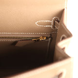 Hermes Kelly Sellier 25 Etoupe Epsom Gold Hardware - Thumbnail View 9