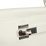 Hermes Kelly Retourne 28 New White Evercolor Palladium Hardware - Thumbnail View 7
