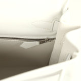 Hermes Kelly Retourne 28 New White Evercolor Palladium Hardware - Thumbnail View 9