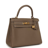 Hold Hermes Kelly Retourne 28 Etoupe Togo Gold Hardware - Thumbnail View 2