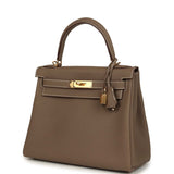Hold Hermes Kelly Retourne 28 Etoupe Togo Gold Hardware - Thumbnail View 5