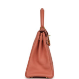 Pre-owned Hermes Kelly Retourne 28 Rosy Togo Gold Hardware - Thumbnail View 3