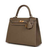 Hermes Kelly Sellier 25 Etoupe Epsom Gold Hardware - Thumbnail View 3