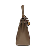Hermes Kelly Sellier 25 Etoupe Epsom Gold Hardware - Thumbnail View 4