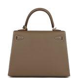 Hermes Kelly Sellier 25 Etoupe Epsom Gold Hardware - Thumbnail View 5