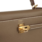 Hermes Kelly Sellier 25 Etoupe Epsom Gold Hardware - Thumbnail View 7