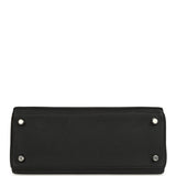 Pre-owned Hermes Kelly Retourne 25 Black Togo and Varanus Lizard Touch Palladium Hardware - Thumbnail View 6