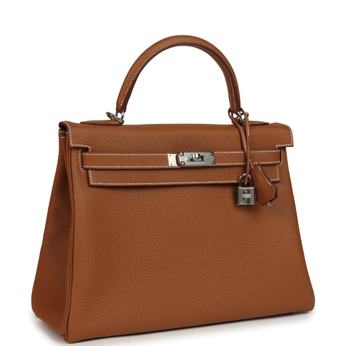 Hermes Kelly Retourne 32 Gold Togo Palladium Hardware