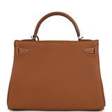 Hermes Kelly Retourne 32 Gold Togo Palladium Hardware - Thumbnail View 4