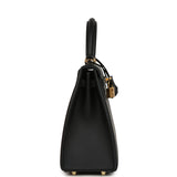 Hermes Padded Kelly Sellier 25 Black Swift Gold Hardware - Thumbnail View 3