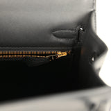 Hermes Padded Kelly Sellier 25 Black Swift Gold Hardware - Thumbnail View 9