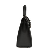 Hermes Kelly Sellier 25 Black Epsom Palladium Hardware - Thumbnail View 3