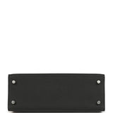 Hermes Kelly Sellier 25 Black Epsom Palladium Hardware - Thumbnail View 6