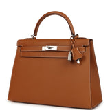 Hermes Kelly Sellier 32 Gold Epsom Palladium Hardware - Thumbnail View 5