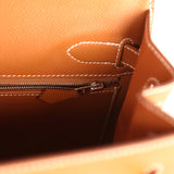 Hermes Kelly Sellier 32 Gold Epsom Palladium Hardware - Thumbnail View 9