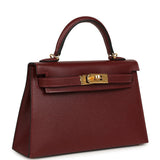 Hermes Kelly Sellier 20 Rouge H Madame Gold Hardware - Thumbnail View 2