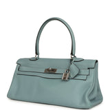 Vintage Hermes Shoulder Kelly 42 JPG Ciel Clemence Palladium Hardware